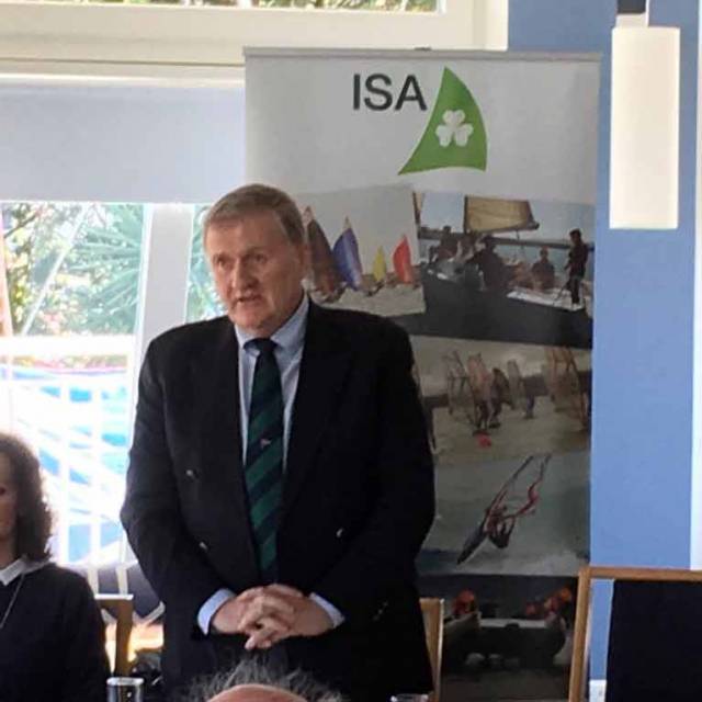 Jack Roy speaking at Saturday's AGM in Howth