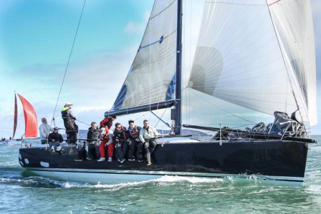 Frank Whelan's Eleuthera, a Grand Soleil 44, was the IRC overall winner in the first ISORA race from Dun Laoghaire. Scroll down for more photos