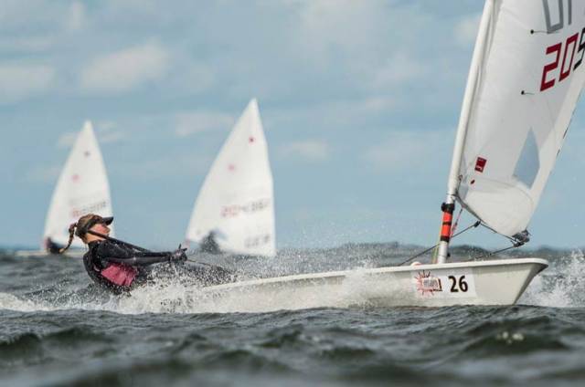 Howth's Aoife Hopkins in breeze in Hyeres