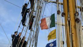 Argentinian Navy sail trainee schoolship, ARA Libertad is on a visit to Dublin to mark the historical ties between the countries