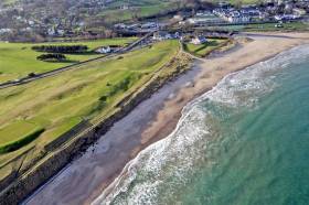 Part of Ballycastle Golf Club was closed to allow for a controlled explosion on the adjacent beach