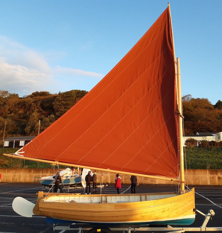 Classic boat-building from an 1896 design – the 12ft Bray Droleen built by Michael Weed of Donegal during a recent course at the Boat Building Academy in Dorset