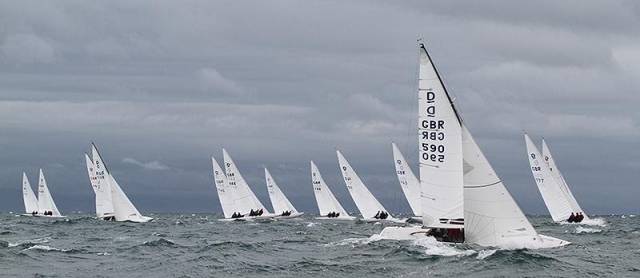 Dragons competing at South Caernarvonshire Yacht Club in Abersoch