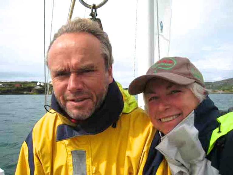 Ireland's Daria (right) and Alex Blackwell of the Ocean Cruising Club