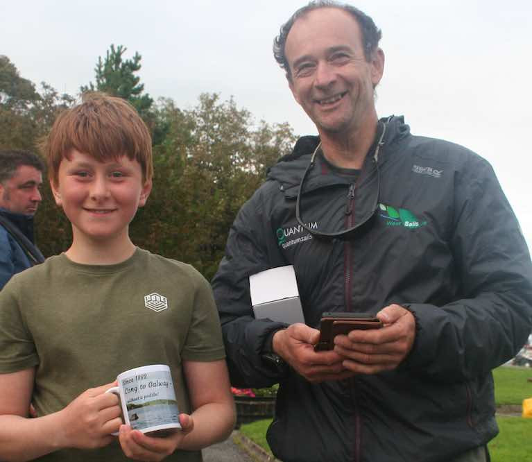Father and son winners Sean (left) and Yannick Lemonnier of Galway Bay Sailng Club