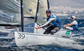 Oisin McClelland in action at the Finn Europeans in Athens this week