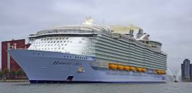 Royal Caribbean&#039;s Harmony of the Seas docked in Rotterdam earlier this year