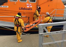 File image of Baltimore’s lifeboat crew preparing for a medevac