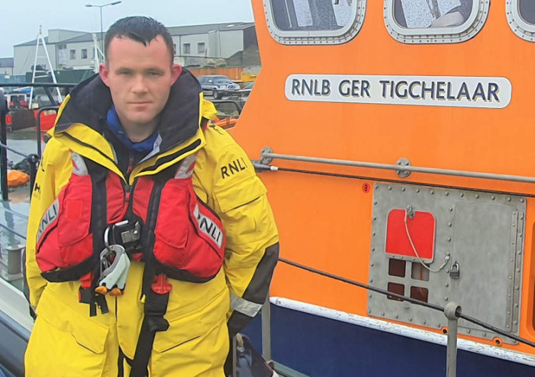 Arklow RNLI’s newly appointed station mechanic James Russell