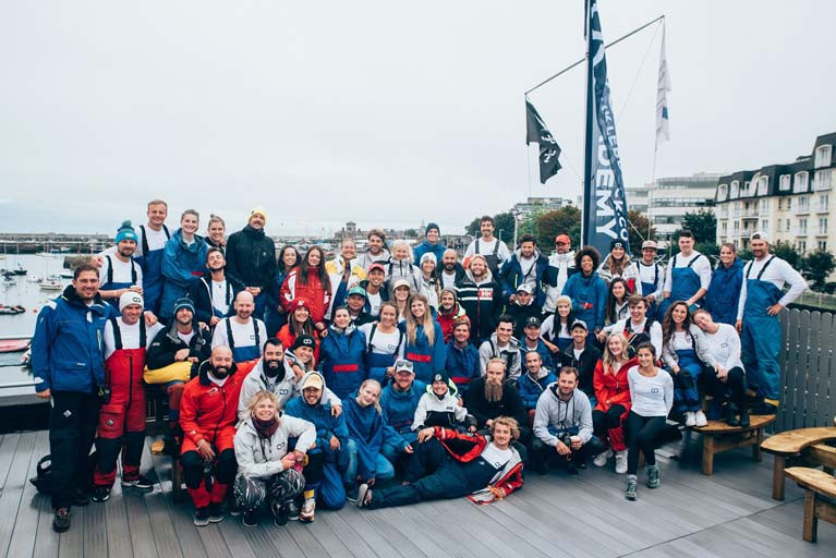 Over 60 quarterdeck graduates and international skippers who visited the Irish National Sailing School for the annual Quarterdeck Skipper Regatta in September last year