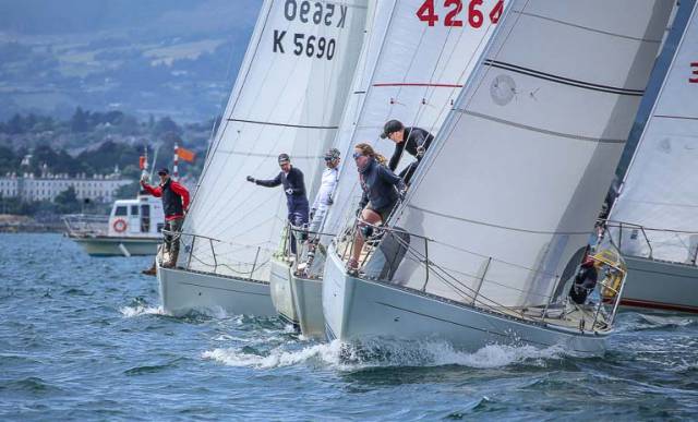 15 visiting boats from 13 different clubs as well as eight local Dublin Bay boats contested the 10 race Sigma 33 championships off Dun Laoghaire