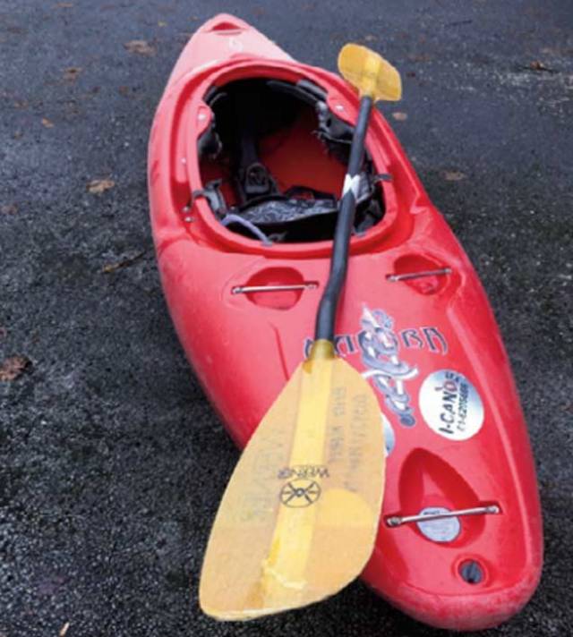 The Kayak involved in the accident