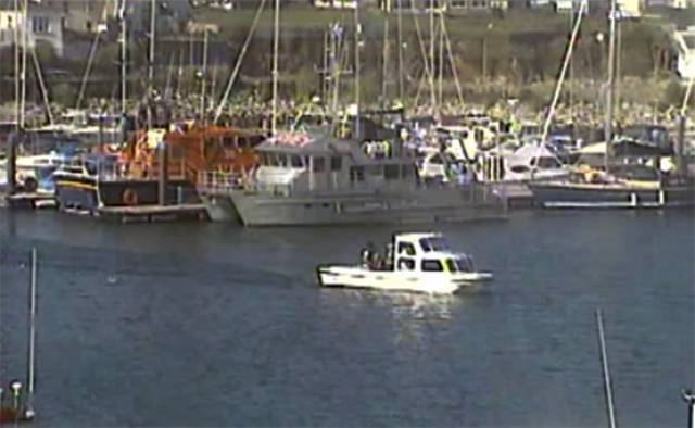 A CCTV image of Jillian before picking up its final passengers from Kilmore Quay