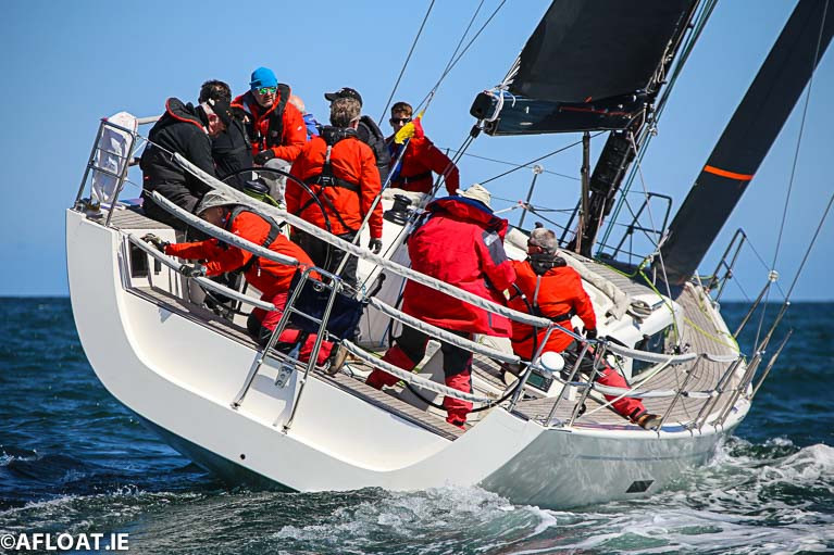 Cruiser racing on Dublin Bay in 2019 in a Class Zero yacht (40-foot and above)