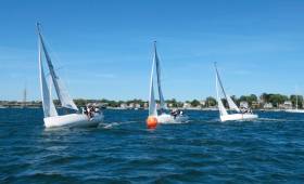 Short races at the North Sails training camp in Newport, Rhode Island