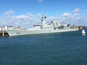 The Naval Service newest addition the OPV90 class LÉ William Butler Yeats which made a maiden call to Dun Laoghaire Harbour this weekend 