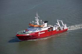 The MV Fugro Discovery is conducting survey operations off the North West Coast this week