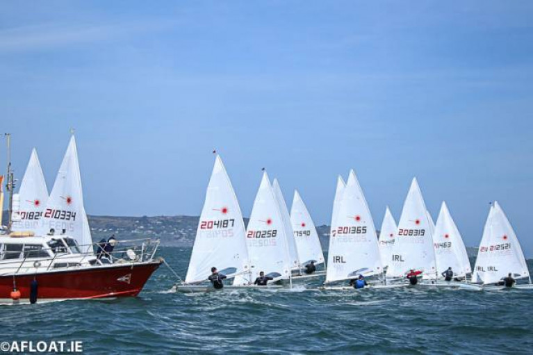 A start at the 2018 RSTGYC Irish Laser Masters. The 2020 event due to be held on Dublin Bay again this weekend has been cancelled