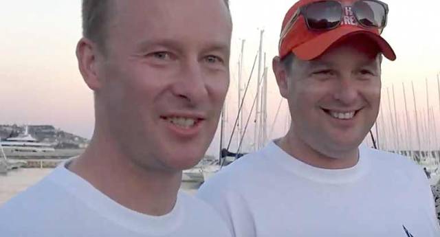 Daniel Murphy and Brian Goggin from Kinsale have an early lead at the massive 150-boat Dragon 90th Anniversary Regatta in Sanremo