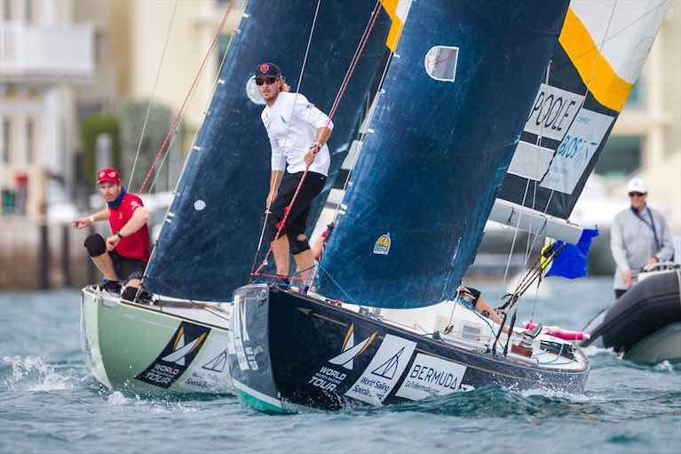 The 70th Annual Gold Cup Match-Racing Worlds in Bermuda is being raced in the GRP-built version of a classic 1936 boat, the International One Design
