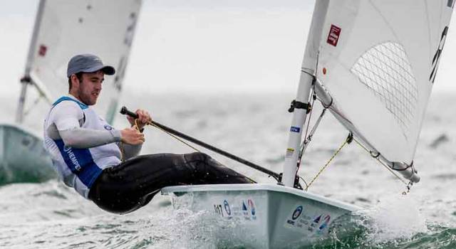 With some consistent sailing in tricky conditions, Finn Lynch now counts four top ten results from nine races sailed so far in Miami