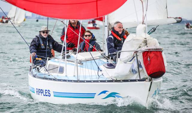 DMYC's Frank Bradley sailing Ripples was third overall at the Ruffian National Championships