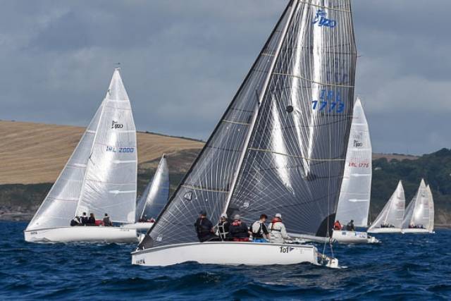 Four races have been sailed at the 1720 Nationals in Kinsale. Scroll down for photo gallery