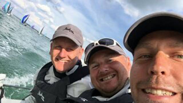 Royal St. George's Michael O'Connor, Davy Taylor and Ed Cook were the SB20 'Corinthian' World Champions and pick up Afloat's Sailor of the Month Award