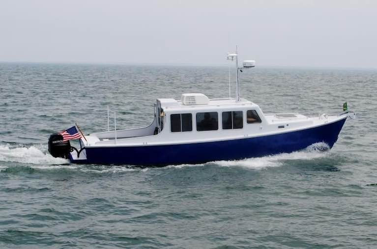 The aluminium-built 33 Eco-Trawler is simplicity carried to its logical conclusion by designer Don O'Keeffe, originally from Schull but long since living and working in Wisconsin
