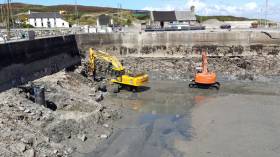 Marina installation works at Cape Clear Harbour are underway