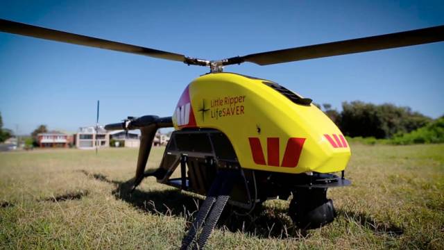 The Little Ripper drone is one of many that patrol Australian beaches on shark-watch duty