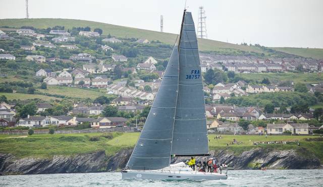  Into the first night of the Volvo Round Ireland Race 2016, and Eric de Turckheim’s Teasing Machine continues to be towards the top of the corrected time reckonings, leading IRC overall at 2350hrs Saturday