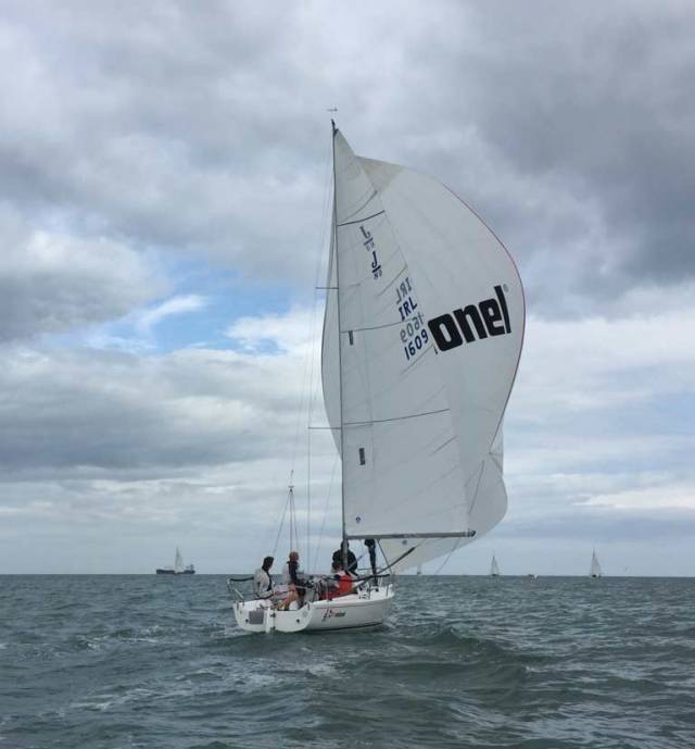 Jonny O'Dowd competing in the UK J80 National Championships
