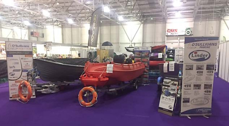 kayaks, inflatables, outboards and safety equipment is on display this weekend on the O’Sullivans Marine stand at Ireland Angling Show