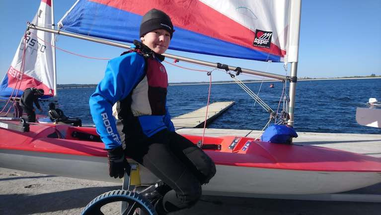 Jude Armstrong, a member of Upper Thames Sailing Club (UTSC), has received a Topper dinghy to help his training plans