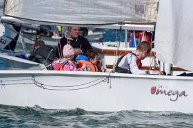 The O&#039;Donovan family entry in the Omega dinghy at RCYC&#039;s  PY1000 event. Scroll down for photo gallery below