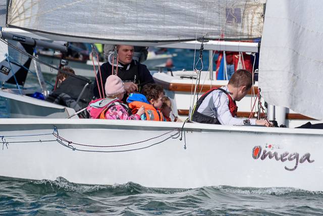 The O'Donovan family entry in the Omega dinghy at RCYC's  PY1000 event. Scroll down for photo gallery below