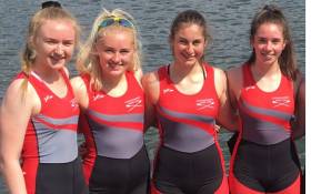The Castleconnell Women&#039;s Junior 18 Quadruple which won at Ghent. 