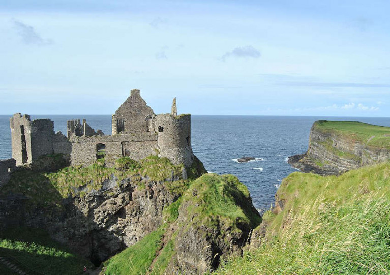 The incident occurred in the waters close to Dunluce Castle in Co Antrim