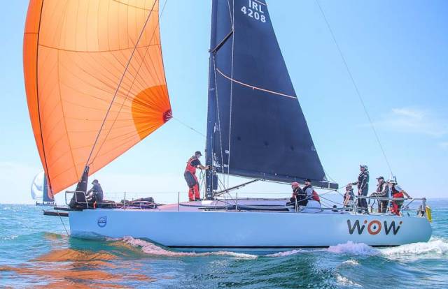 Royal Irish Yacht Club's Farr 42 WOW has retired from the Round Ireland Race
