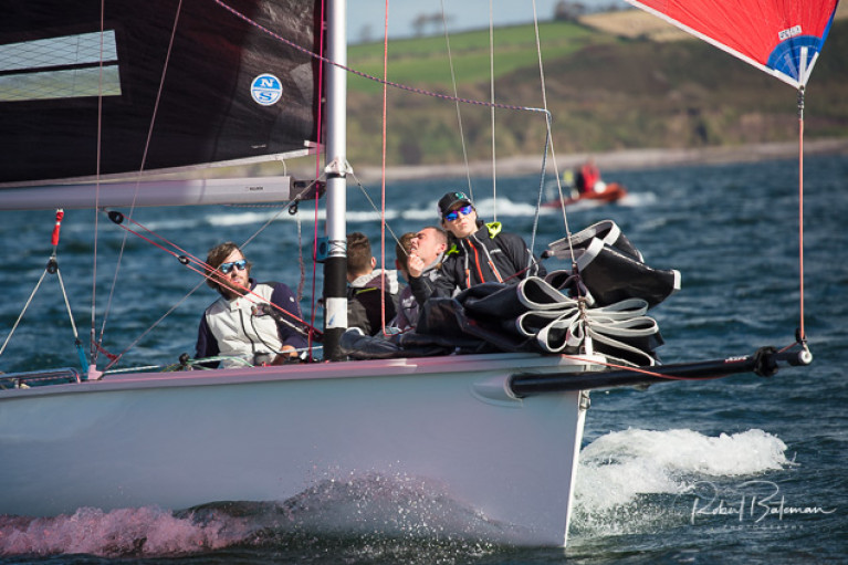 Overall leader - Robert O'Leary's Dutch Gold crew are five points clear at the top in the 1720 Southern Championships sponsored by AIB. Scroll down for photo gallery