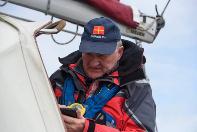 Irish Sailing President Jack Roy on duty as Race Officer at June's ICRA National Championships at Royal Cork Yacht Club