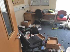 HM Coastguard’s Coleraine station was ransacked by burglars in Tuesday night