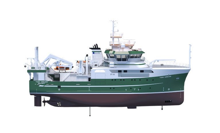 Ireland's new 52.8-metre modern research vessel, the Tom Crean