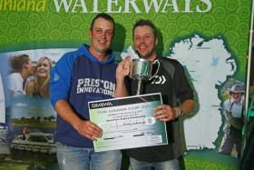 World Pairs title co-holder Michael Buchwalder (left) also won the Daiwa Cup at the angling event in the Lakelands earlier this month