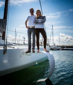 Conor Fogerty and Susan Glenny in Dun Laoghaire ahead of tomorrow&#039;s Dun Laoghaire Dingle Race