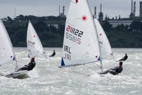 Testing conditions for the Laser Connacht fleet off Cuskinny in Cork Harbour. Scroll down for photo gallery below 