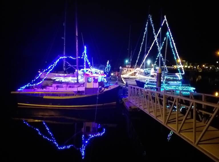 A festive maritime scene at Arklow Harbour