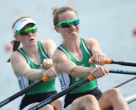Aoife Casey and Margaret Cremen in action.