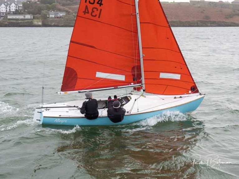 Squib sailing at Kinsale Yacht Club